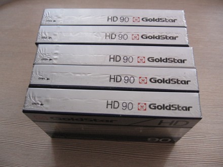 Кассета GoldStar HD90, запечатанная, в наличии 5 штук и коробка.. . фото 4
