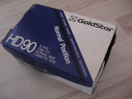 Кассета GoldStar HD90, запечатанная, в наличии 5 штук и коробка.. . фото 6
