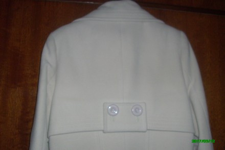 Продам кашемировое пальто белого цвета. Размер наш украинский 52. Пальто демисез. . фото 8