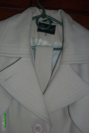 Продам кашемировое пальто белого цвета. Размер наш украинский 52. Пальто демисез. . фото 7