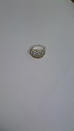 Срібний перстень із золотими пластинками, в арабському стилі, дуже гарний.. . фото 5