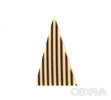 Шоколадные треугольники в полоску изготовлены из высококачественного бельгийског. . фото 1