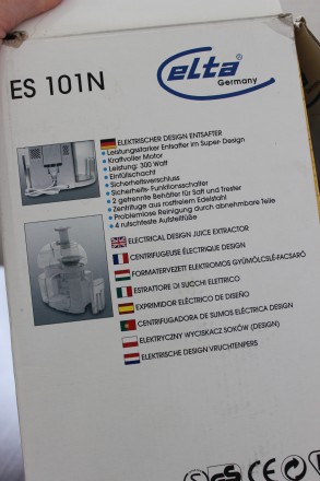 Продаємо соковижималку Elta S101N, Німеччина. 
Характеристики: 300 Вт, 230 V. 
. . фото 9