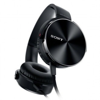 Sony MDR-XB450AP совмещают в себе накладные наушники и гарнитуру для портативных. . фото 4