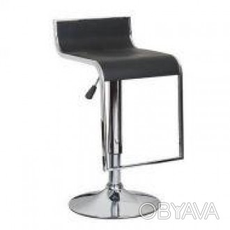 Барный стул высокий, табурет, материал кожзам, хромированный, регулируется по вы. . фото 1