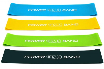 Набор фитнес резинок 4FIZJO Mini Power Band для тренировок 4 шт., эспандер ленто. . фото 3