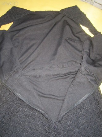 Красивое нарядное платье в узорах, F&F, р.38, Турция. Цвет - черный. Платье на п. . фото 9