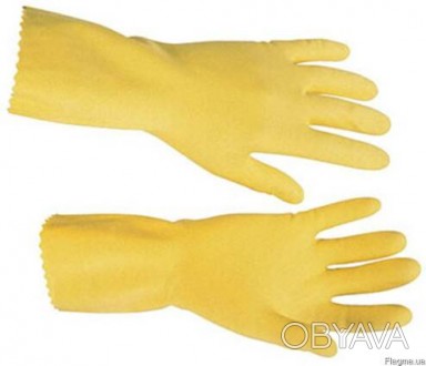 Средство защиты рук от воды и грязи. Перчатки хозяйственные используются в медиц. . фото 1