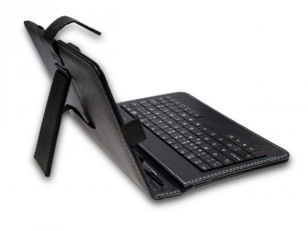 Обложка-чехол для планшета 10 дюймов с USB клавиатурой microUSB, двухсторонний к. . фото 5