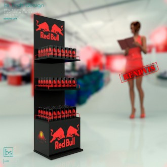 Напольные рекламные стойки ⚠️ Red Bull. Кропивницький. фото 1