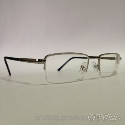 Полуоправные очки для коррекции зрения с защитой от компьютера за счет 8-ми слой. . фото 1