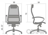Инновационное офисное кресло SAMURAI S1 BLACK - вершина современной эргономики. . . фото 3