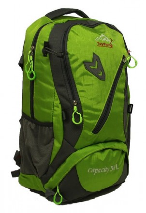 Туристический рюкзак изготовлен из качественного материала - полиэстера с влагоо. . фото 2
