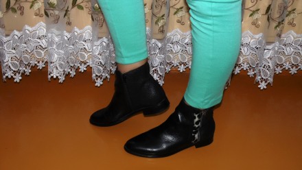 Ботинки Stilemoda, италия
цвет черный
 натуральная кожа + замшевый термоутепли. . фото 2