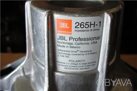 •	JBL 265H 380 mm (15 in) Differential Drive® woofer
•	
•	Результат новейших и. . фото 1