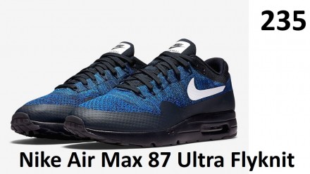 Nike Air Max 87 Ultra Flyknit
Blue/Black
235 - для удобства и быстроты взаимоп. . фото 2