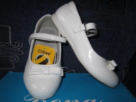Лаковые туфли Clibee сделаны из качественного кожзама с симпатичным бантиком впе. . фото 3
