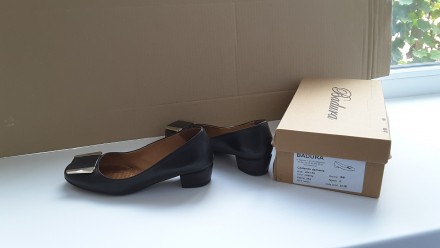 Кожаные чёрные туфли 36 размера известного польского бренда Badura в идеальном с. . фото 3