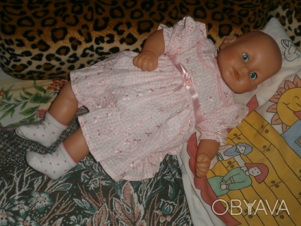 продаю куклу очень красивая -копия 6 месячного ребёнка.длина 64 см.внутри мягкая. . фото 1
