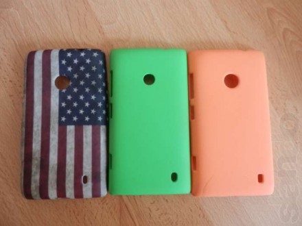 Пластиковая накладка для Nokia LUMIA-520 [Цвет: Зелёный]. Осталась только одна ш. . фото 4