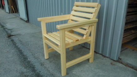 Предлагаем одинарное и парное кресла. Изготовлены из натурального массива сосны.. . фото 5