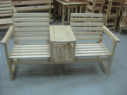 Предлагаем одинарное и парное кресла. Изготовлены из натурального массива сосны.. . фото 2
