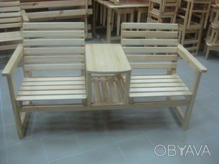 Предлагаем одинарное и парное кресла. Изготовлены из натурального массива сосны.. . фото 1