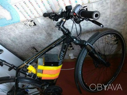 Продам электро велосипед ! На базе немецкого велосипеда бергамонт хелекс 4 , одн. . фото 1
