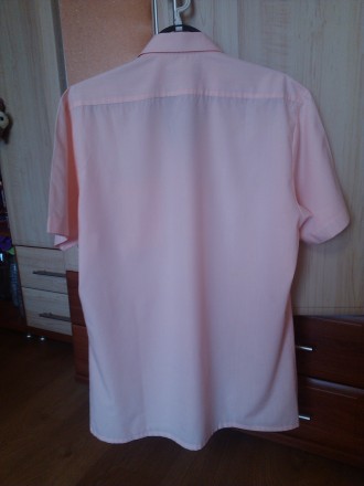 Шведка, рубашка на лето красивого нежно-персикового цвета. Тоненькая, легко стир. . фото 4