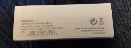 Apple оригинальный кабель (2метра) MD819 
Год выпуска:2017.
Доставка по всей У. . фото 3