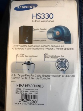 Наушники Samsung HS 330 Оригинал.
Есть голограмма .Год выпуска:2017.
Доставка . . фото 3