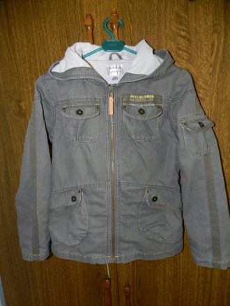 куртка NEXT. материал верх плотный хлопок(типа тонкий джинс), подкладка тканевая. . фото 2
