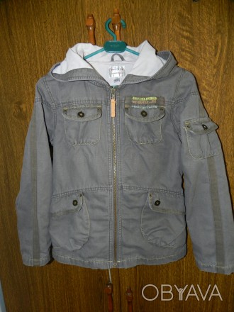 куртка NEXT. материал верх плотный хлопок(типа тонкий джинс), подкладка тканевая. . фото 1