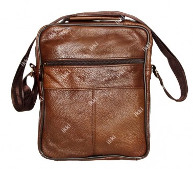 Мужская сумка из натуральной кожи через плечо светло-коричневого цвета. Можно но. . фото 6