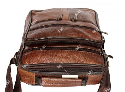 Мужская сумка из натуральной кожи через плечо светло-коричневого цвета. Можно но. . фото 7