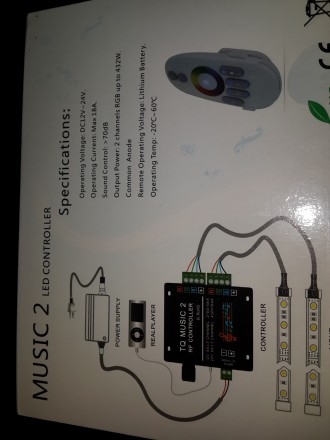 Музыкальный RGB LED контроллер с аудиовходом и микрофоном (TQ MUSIC 2).

Обзор. . фото 7