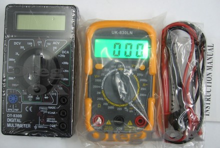 Мультиметр цифровой (тестер) UK830LN, с подсветкой индикатора


Компактный пр. . фото 3