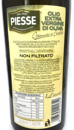 Piesse Olio Extra Vergine di Оliva non Filtrato 1л 1/6 Італія
(нефільтрована ол. . фото 3