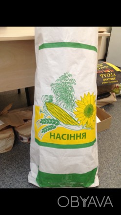 Пакет бумажный для семян кукурузы для 25 кг.Размеры мешка 990*495*90.Цвет белый . . фото 1