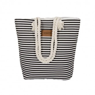 Женская пляжная сумка
Размер:35*10*34
Материал: холст
Цвет: синий, черный, кр. . фото 5