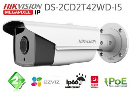 DS-2CD2T42WD-I8 (4 мм). IP видеокамера Hikvision
Полное описание и дополнительн. . фото 2