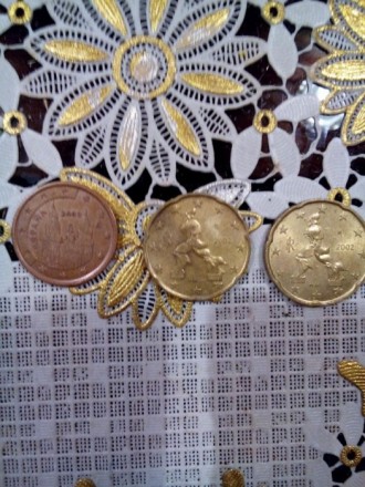 Монеты 5Euro cent-2003 года;20Euro cent-2002 года. Звоните предлагайте цены.. . фото 3