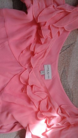Нежная блуза новая коралово-персиковый цвет. Размер 46. Цена 300 грн. Тел 099404. . фото 2
