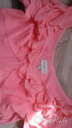 Нежная блуза новая коралово-персиковый цвет. Размер 46. Цена 300 грн. Тел 099404. . фото 1
