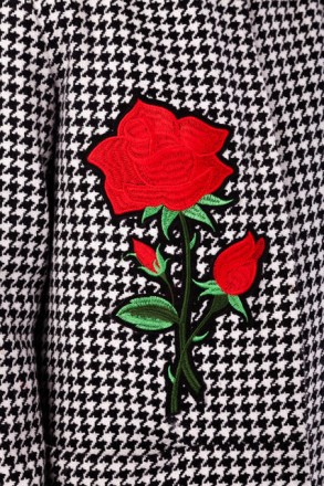Пальто «Диана» с красивой вышитой розой.
 Размерная сетка:
34: 128 (рост); 52 . . фото 4