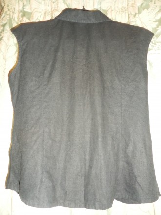 льняная блуза,рубашка
длина 56 см
ширина полуобхват 45 см
от п/п 49 см.. . фото 3