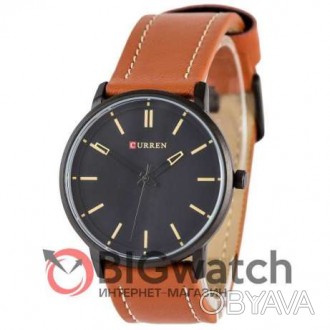 Стильные и необычные мужские кварцевые наручные часы Curren в нескольких вариант. . фото 1