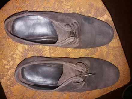 Продам замшевые туфли BERESLAVICH б/у размер 41, каблуки не стертые. . фото 4