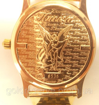 Часы золотые с браслетом "Ника".
Золото 585 проба. Вес - 77,37 грамм,
Цена 65 . . фото 6