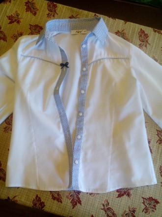 Блузка для девочки школьная рост 134 (Польша). . фото 9
